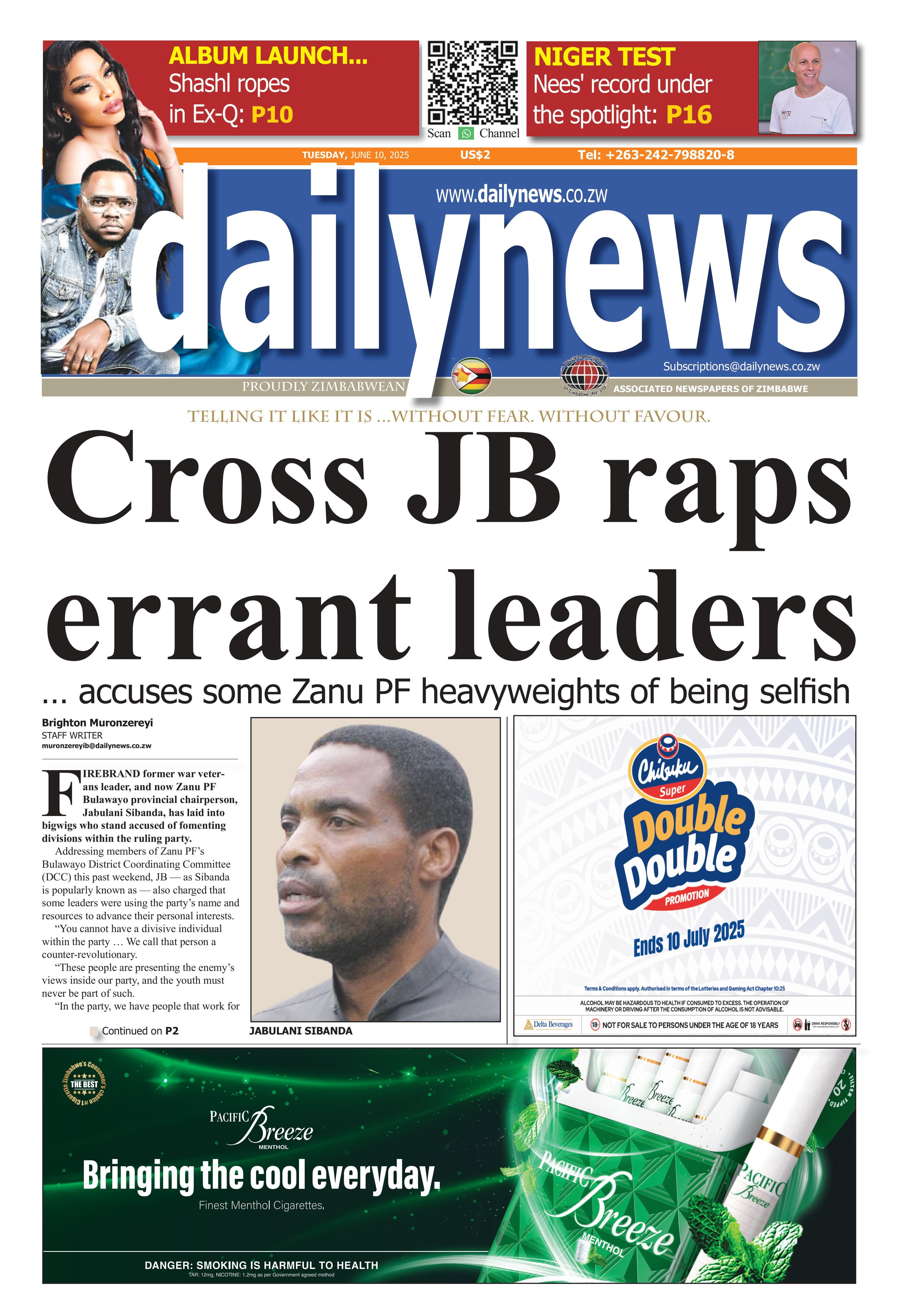 Tuesday 10 June 2025